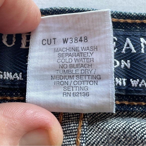 Guess Jeans Classic Fit Straight Leg  Vtg Men's Jeans Size 38 Made In The USA - Picture 7 of 16